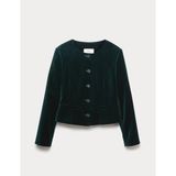 Marks & Spencer Kadife Pamuklu Blazer Ceket - 34 - -- - Yeşil