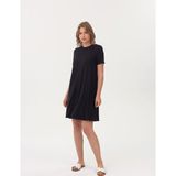 Marks & Spencer Kısa Kollu Mini Örme Elbise - 36/REG - Siyah