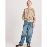 Marks & Spencer Pamuk Karışımlı Kamuflaj Desenli Çocuk Sweatshirt (6-16 Yaş) - Yeşil - 6 - 7 Yaş