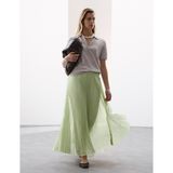 Marks & Spencer Pileli Maxi Etek - Yeşil - 44
