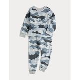 Marks & Spencer Polar Kamuflaj Desenli Pijama Takımı (1-16 Yaş) - Mavi Mix - 5 - 6 Yaş