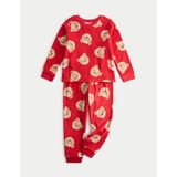 Marks & Spencer Polar Spencer Bear Pijama Takımı - Kırmızı - 11 - 12 Yaş