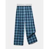 Marks & Spencer Saf Pamuklu Ekose Pijama Altı - Yeşil - 7 - 8 Yaş