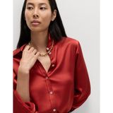 Marks & Spencer Saten Kadın Gömlek - 36/REG - Kırmızı