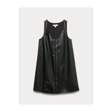 Marks & Spencer Suni Deri Mini Shift Elbise