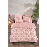 Marla Home Çift Kişilik Çift Taraflı Welsoft Yorgan Seti | Wellsoft Battaniye | Pofuduk Yumuşak | Pudra Ro - 195 x 215 cm - 310 Pembe
