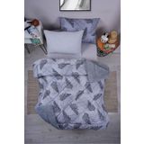 MARLA HOME Palm Baklava Desen Çift Taraflı Pofuduk Tek Kişilik Uyku Seti
