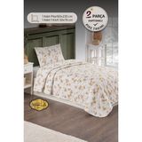 Marla Home Tek Kişilik Pike Takımı | 160X230 cm | Çok Amaçlı Yatak Örtüsü & Battaniye - Sarı