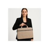 Marlene Klar Krem Macbook Air Pro 13-14-15.6 Inç Darbeye Karşı Korumalı Laptop Çantası