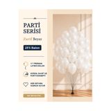 Marlon Balon Parti Serisi Beyaz 25’li Balon Doğum Günü Parti Süsleme Balonu