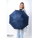 Marlux Lacivert Mini Puantiye Kadın Şemsiye M21MAR301