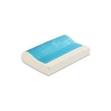 Marma Jelli Boyun Destekli Visco Yastık Boyun Fıtığı Boyun Düzleşmesi Için Ortopedik Boyun Yastığı 60*40*11*8 - 54 x 34 x 11 cm - Beyaz