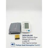 Marma Türkçe Sesli Konuşan Dijital Koldan Tansiyon Ölçer Aleti -Geniş Manşetli (22-42CM)