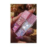 Marmara Avm Glitter Far-Yüz ve Vücut Simi Paleti Pembe 4 Parlak Glitter - Renkli