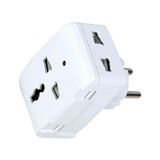 Marmara Avm Işıklı Çok Amaçlı Golyat Fiş Priz Çevirici Dönüştürücü, Ab (Europlug), Abd (Nema), Ingiltere, Avustralya-Çin, 110-250V Ac, 13A-250W - Çok Renkli