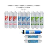 Marmara Avm Kapalı Kasa Su Arıtma Cihazı Filtresi Inline 2 Yıllık Bakım Seti (Vontron Membranlı) - Çok Renkli
