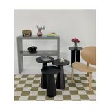 Marmara Avm Kuppdesign Lilyum Mantar Sehpa 3'lü Set Siyah