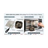 Marmara Avm Mikrodalga Fırın Içi Mika Yalıtım Plakası (13X13 Cm), Tüm Markalarla Uyumlu Kesilebilir Levha - Arçelik, Beko, Samsung, Bosch, Lg Uyumlu Magnetron Koruyucu - Çok Renkli