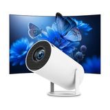 Marmara Avm Mini Taşınabilir Projektör 4K 1080P Full Hd Desteği Android 11 Netflix; Wifi 6, Bt 5.0,180 ° Hdmı; Usb/tv Çubuğu/akıllı Telefon/dizüstü/ps5 Ev Sineması Uyumlu Film Projektörü 180° Döndürme Beyaz - Çok Renkli