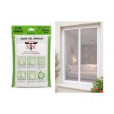 Marmara Avm Pratik Sineklik Hazır Tül Sineklik Çift Kanat 150 cm x 125 cm Kapı ve Pencere Uyumlu Pimapen Için Böcek Sinek Engelleyici Tül 5.5 Metre Yapıştırma Bantlı (1) - Çok Renkli - Standart