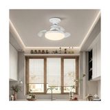 Marmara Avm Rozanslı Tavan Montajlı Fan LED Ampul, 72W 7850 Lümen, 3 Renk Işık (Beyaz, Gün Işığı, Natural), Uzaktan Kumandalı, Dimlenebilir - Çok Renkli