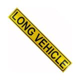 Marmara Avm Şerit Bant, BADEM10 Long Vehichle Yazısı Reflektörlü Fosforlu 9 cm x 50 cm - Çok Renkli - Standart - Otomatik