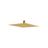 Marmara Avm Tepe Duş Başlığı Kare Slim 304 Metal 25X25 cm Altın KTD102-G - 10 x 10 cm