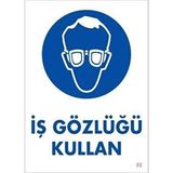 Marmara Avm Uyarı Levhası Iş Gözlüğü Kullan - Çok Renkli