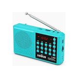 Marmara Avm Y-096 Bluetoothlu Şarjlı Cep Radyosu; 18650 Pilli Taşınabilir Fm Radyo, USB ve Tf Kart Destekli, Type-C Şarjlı, LED Fenerli Acil Durum ve Deprem Radyosu (Turkuaz) - 10 cm - Standart