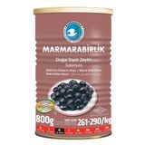 Marmara Birlik Teneke 800 gr M Salamura Süper Siyah Zeytin 261 - 290 Kalibre