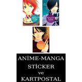 Marmara Çizgi Arkana'nın Şafağı 1-2-3 Manga Seti (3 Kitap) / Anime-Manga Sticker ve Kartpostal Hediye