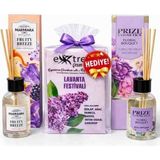 Marmara Fruity Breeze Çubuklu Oda Kokusu ve Prize Cosmetic Floral Bouquet Çubuklu Oda Kokusu 2X100 ml