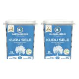 Marmarabirlik Kuru Sele Siyah Zeytin, XS Boy 321-350 Adet/kg, 800g, 2'li Paket