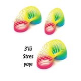 Marmasaglik Mbtoys 3'Lü Stres Yayı Fosforlu Yay Fosforlu Oyuncak Yay