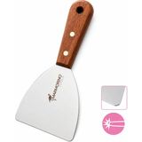 Marmorino Tools Flex Ahşap Saplı Spatula 80MM - Çok Renkli