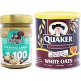 Marmotini Yer Fıstığı Ezmesi 320 gr & Quaker Yulaf Ezmesi 500 gr