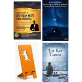 Marnet Yayıncılık 200 Yaşam Kesiti 1000 Aforizma - Aforizmalar 10 - Özer Uçuran Çiller + Kuzey Işıklarının Şarkısı + Telefon Tutucu + Bir Kar Tanesi