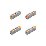 Maroces 4 ADET PCT-221 AWG 28-12 2Lİ ÇİFT TARAFLI HIZLI KABLO BİRLEŞTİRİCİ