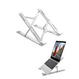 MAROKEN Laptop Standı Taşınabilir Kaymaz Notebook Altlığı Macbook Tablet Uyumlu Metal Yükseltici Organizer