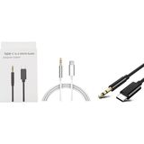 MAROOBLE Type-C ve Iphone To 3.5mm Aux Ses Kablosu Usb-C Aux Dönüştürücü Adaptör Kablo Telefon Araç Hoparlör Kulaklık Uyumlu