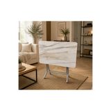 marpas Katlanır MDF Masa 60x90 cm – Mermer Desenli Çok Amaçlı Masa