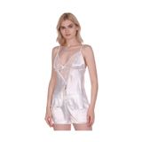 Marpessa Lingerie Elite Koleksiyonu Büyük Beden Ipek Saten Şortlu Takım