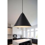 Marrien Cone Metal Sarkıt Avize, Bohem Tavan Lambası ve Salon Oturma Odası Aydınlatması - Siyah - 25 cm – Modern Dekoratif Avize, Tavan Aydınlatması