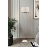 Marrien Cora Krem Metal Tek Ayaklı Lambader - Luxury Desenli Başlık 145cm Modern Salon ve Köşe Lambası