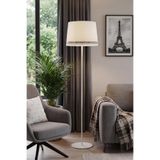 Marrien Cora Luxury Zemin Lambaderi, Modern Salon ve Oturma Odası Köşe Aydınlatması - Krem - 145 cm – Ayaklı Lambader, Zemin Lambası, Okuma Köşesi için Modern Yer Lambası
