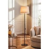 Marrien Cora Tulip Zemin Lambaderi, Modern Salon ve Oturma Odası Köşe Aydınlatması - Siyah - 145 cm – Ayaklı Lambader, Zemin Lambası, Okuma Köşesi için Modern Yer Lambası