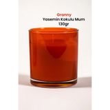 Marrien Granny Yasemin Kokulu Mum 130 G Şeffaf Turuncu Bardak