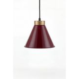 Marrien Liva Gold Metal Sarkıt Avize, Bohem Tavan Lambası ve Salon Oturma Odası Aydınlatması - Bordo - 20 cm – Modern Dekoratif Avize, Tavan Aydınlatması