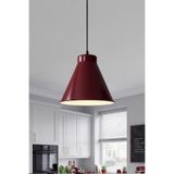 Marrien Liva Metal Sarkıt Avize, Bohem Tavan Lambası ve Salon Oturma Odası Aydınlatması - Bordo - 20 cm – Modern Dekoratif Avize, Tavan Aydınlatması