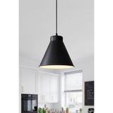 Marrien Liva Metal Sarkıt Avize, Bohem Tavan Lambası ve Salon Oturma Odası Aydınlatması - Siyah - 20 cm – Modern Dekoratif Avize, Tavan Aydınlatması
